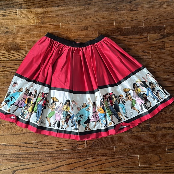 Pinup Couture Love & Rockets skirt, XL - Picture 5 of 8